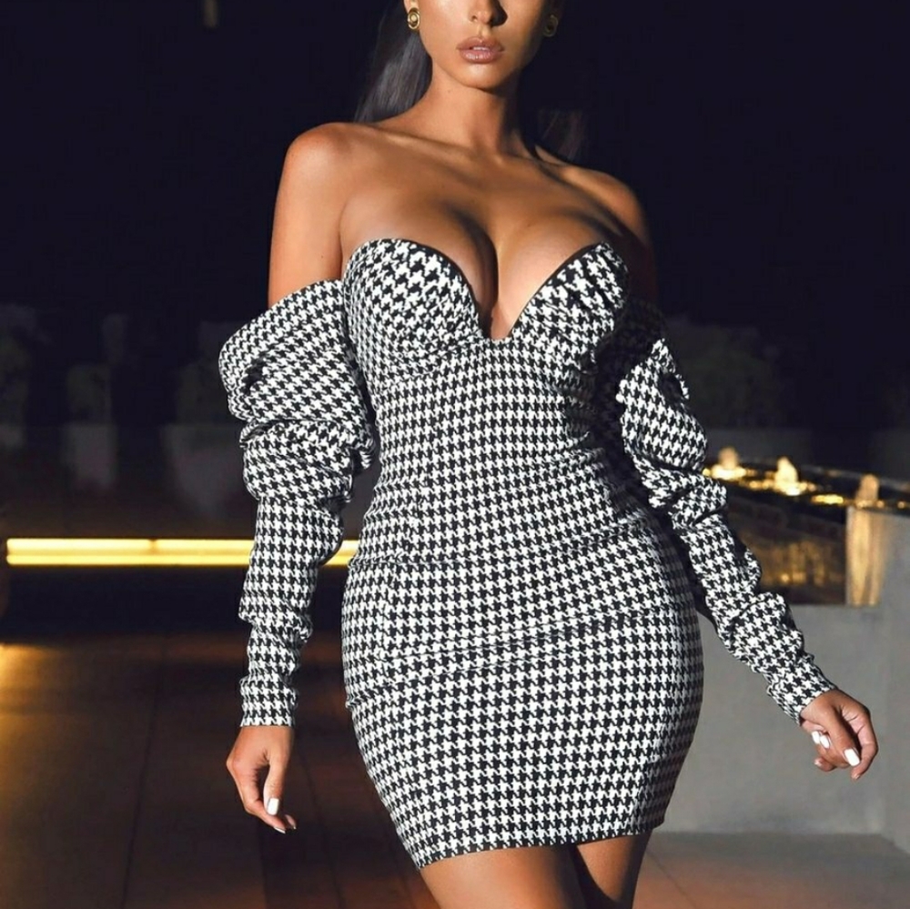 Kylie Puff Sleeves Dress